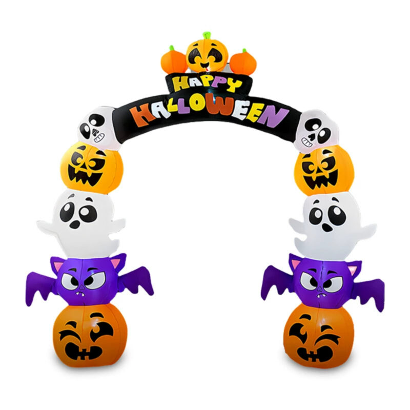 Pumpkin Ghost Large Arch Prop