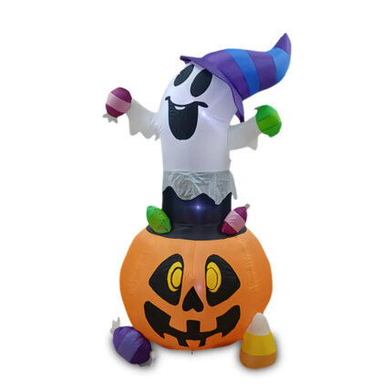Pumpkin Ghost with Magic Hat Prop