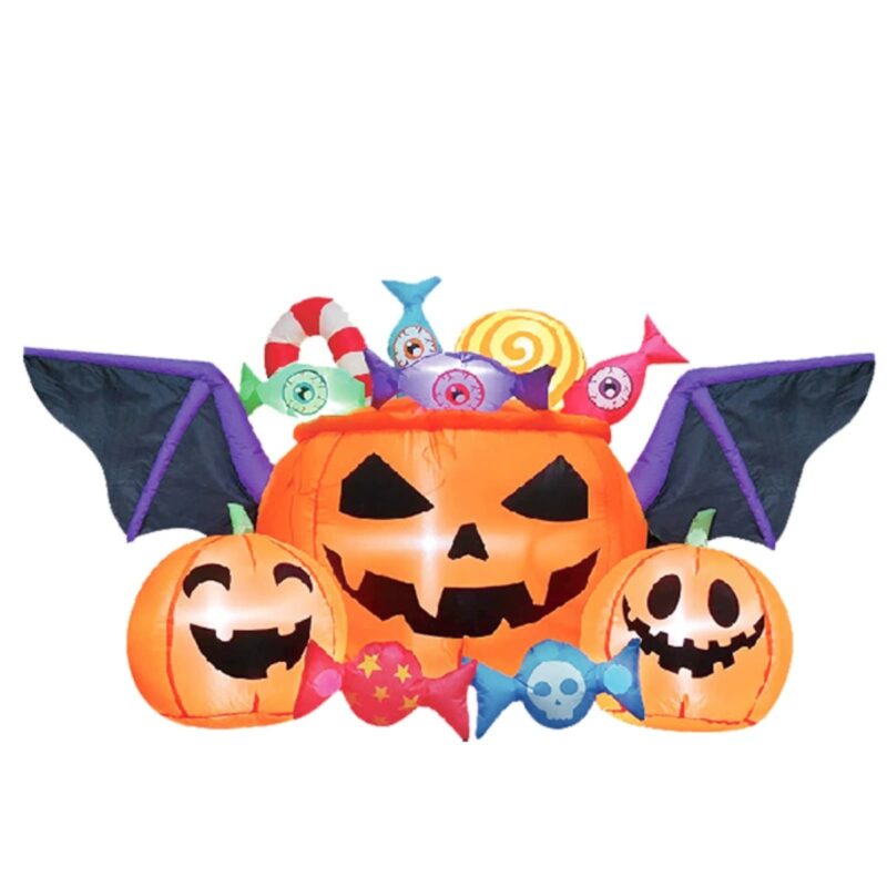 Pumpkin with Bat Wings Props