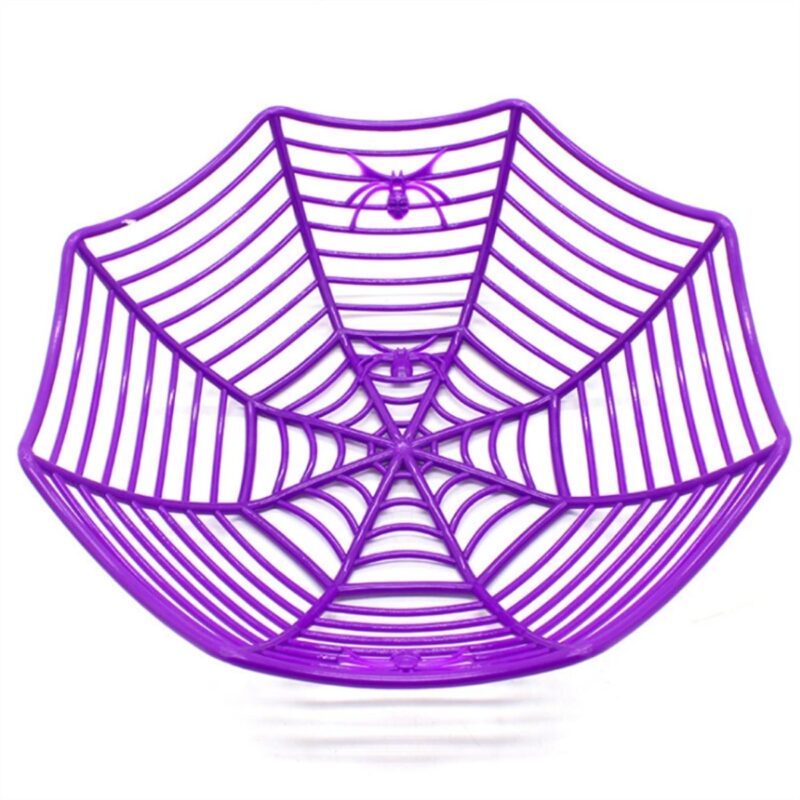 Spider Web Basket Prop Decor