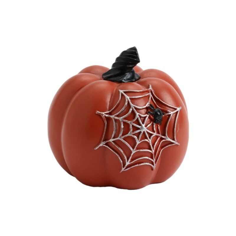 Spooky Spider Web Pumpkin Decor