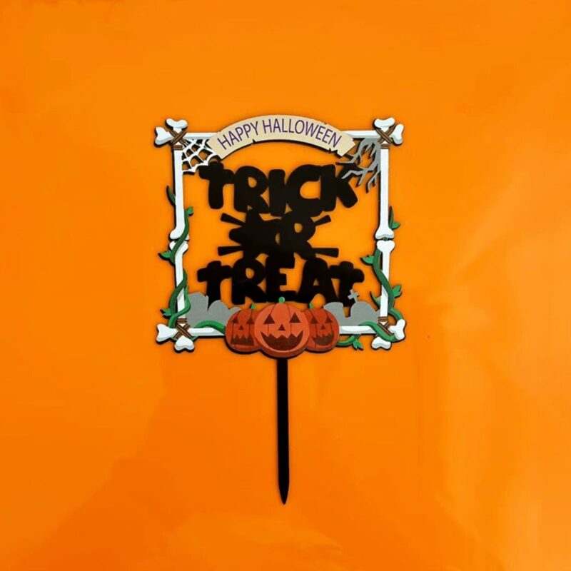 Latest Trick or Treat Cake Flags