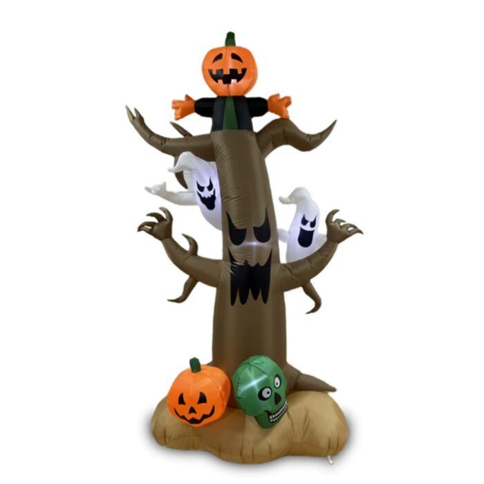 White Ghost Pumpkin Tree Prop