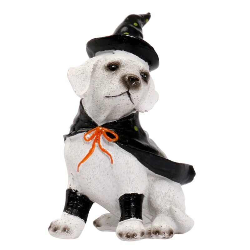 Witch Pirate Dog Ornament Decor