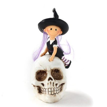 Witch Pumpkin Ornaments Decor
