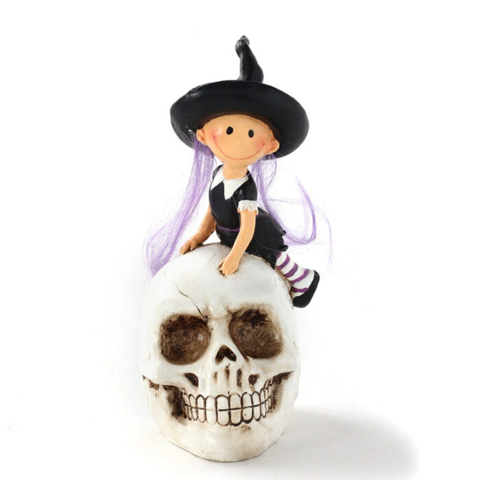 Witch Pumpkin Ornaments Decor