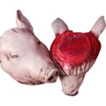 Haunted Bloody Pig Head Props