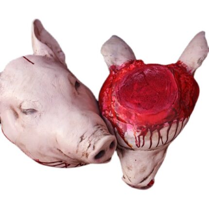 Haunted Bloody Pig Head Props
