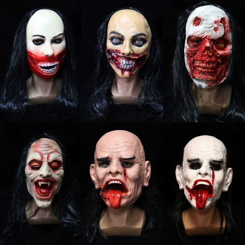 Horror Ghost Face Mask Props