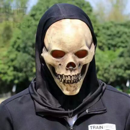 Scary Movable Skull Mask Props