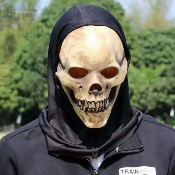 Scary Movable Skull Mask Props