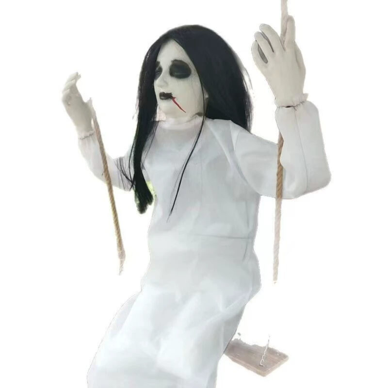 White Horror Hanging Ghost Prop