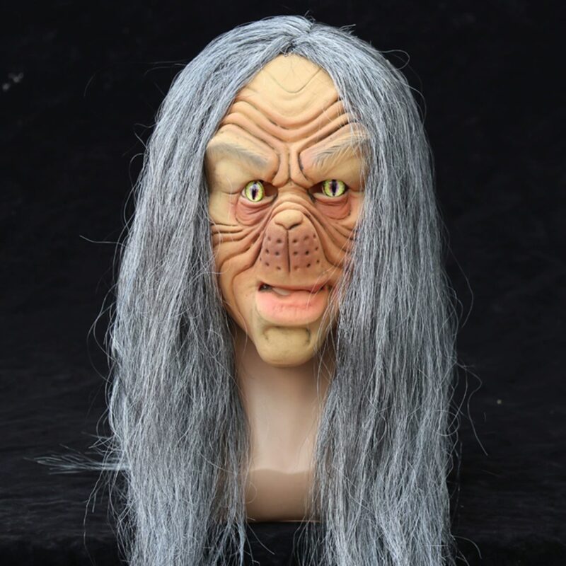 Cat Face Granny Ghost Mask