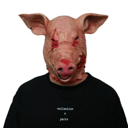 Scary Chainsaw Pig Head Mask