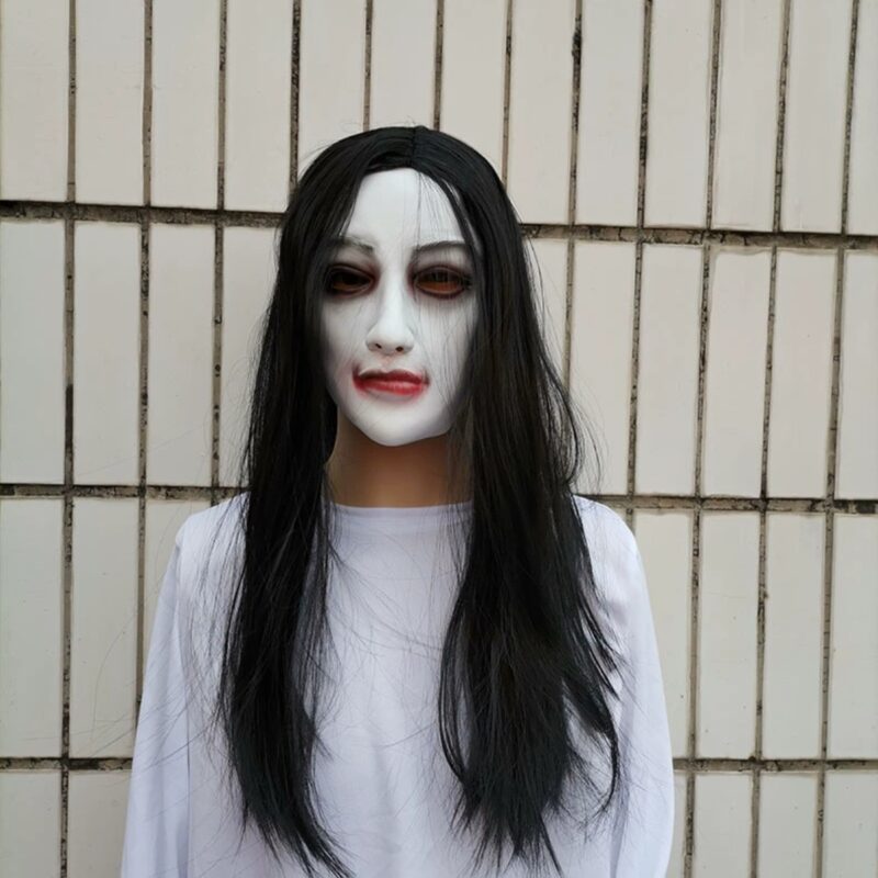 Girl Ghost Face Mask for Halloween