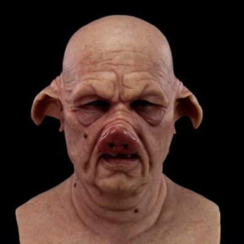 Horror Man Pig Head Mask