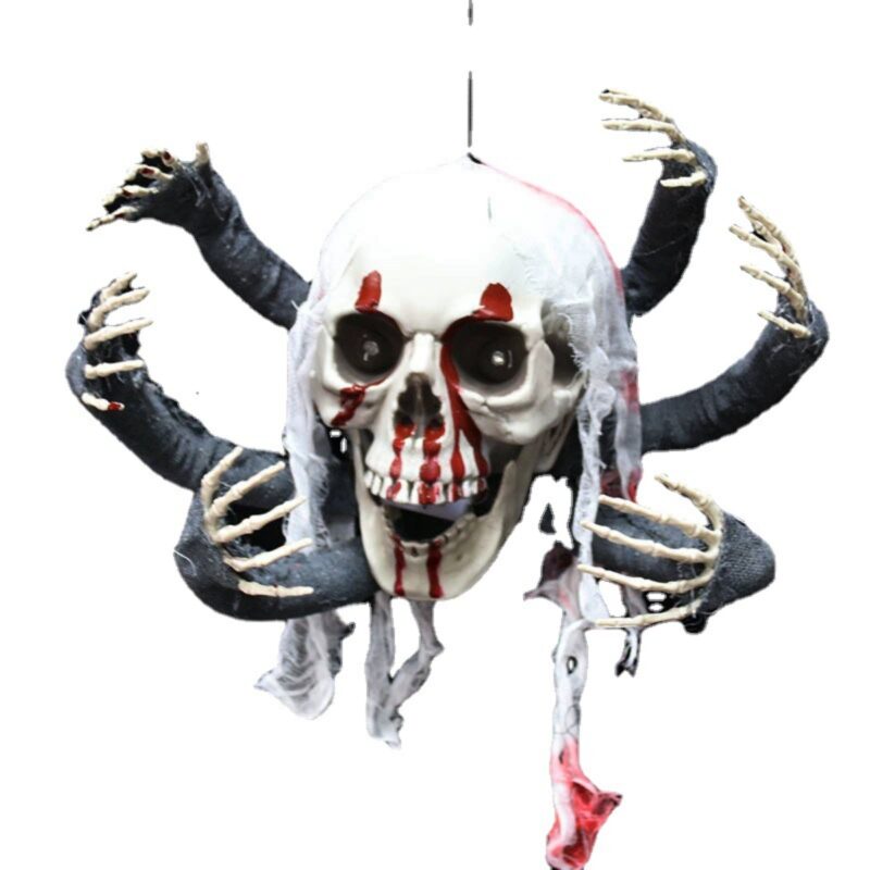 Spider Skull Halloween Prop Decor